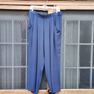 Eileen Fisher Pleated Silk Ankle Pants